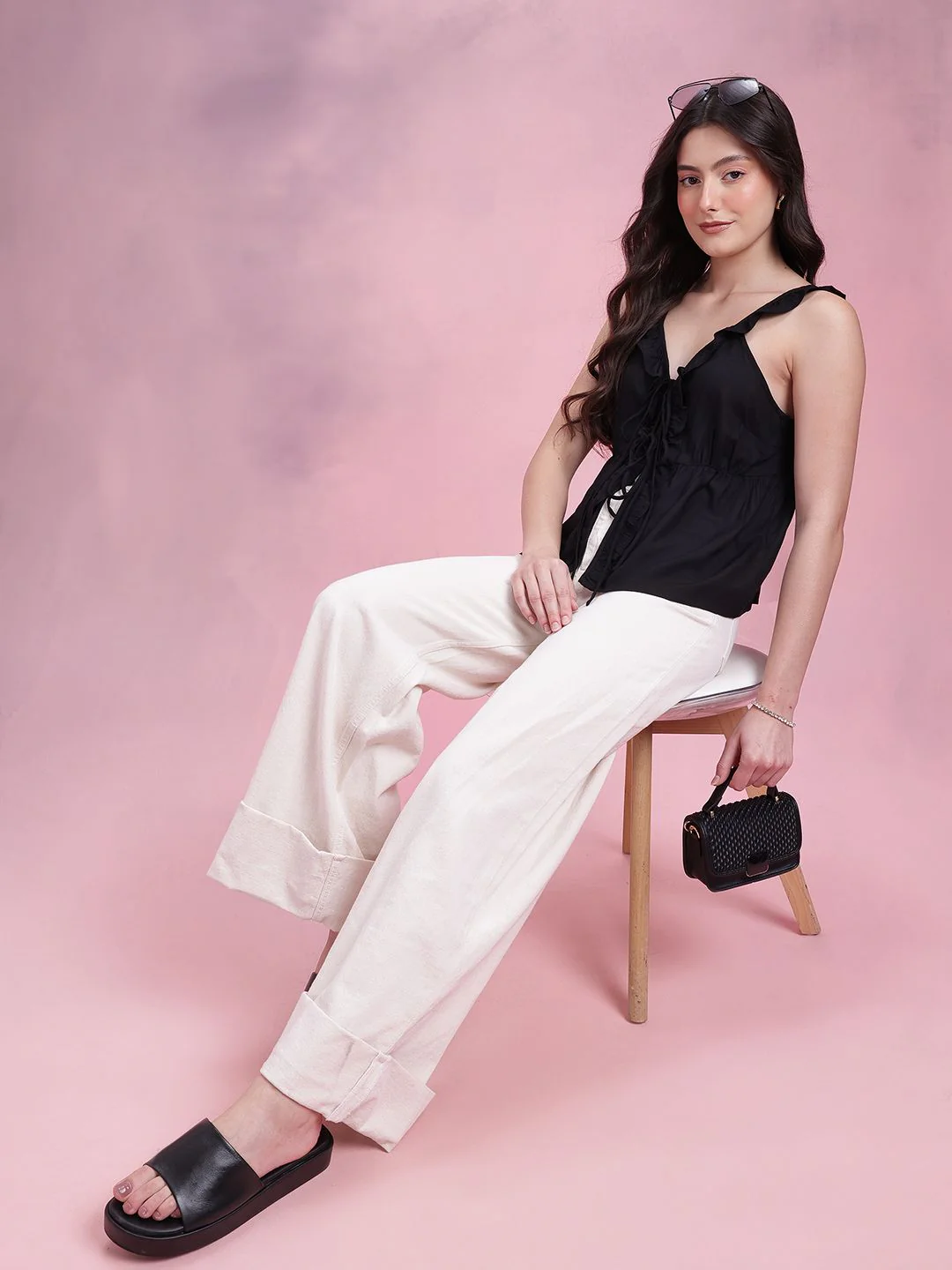 DressBerry Bow Front Ruffles Top - Image 6