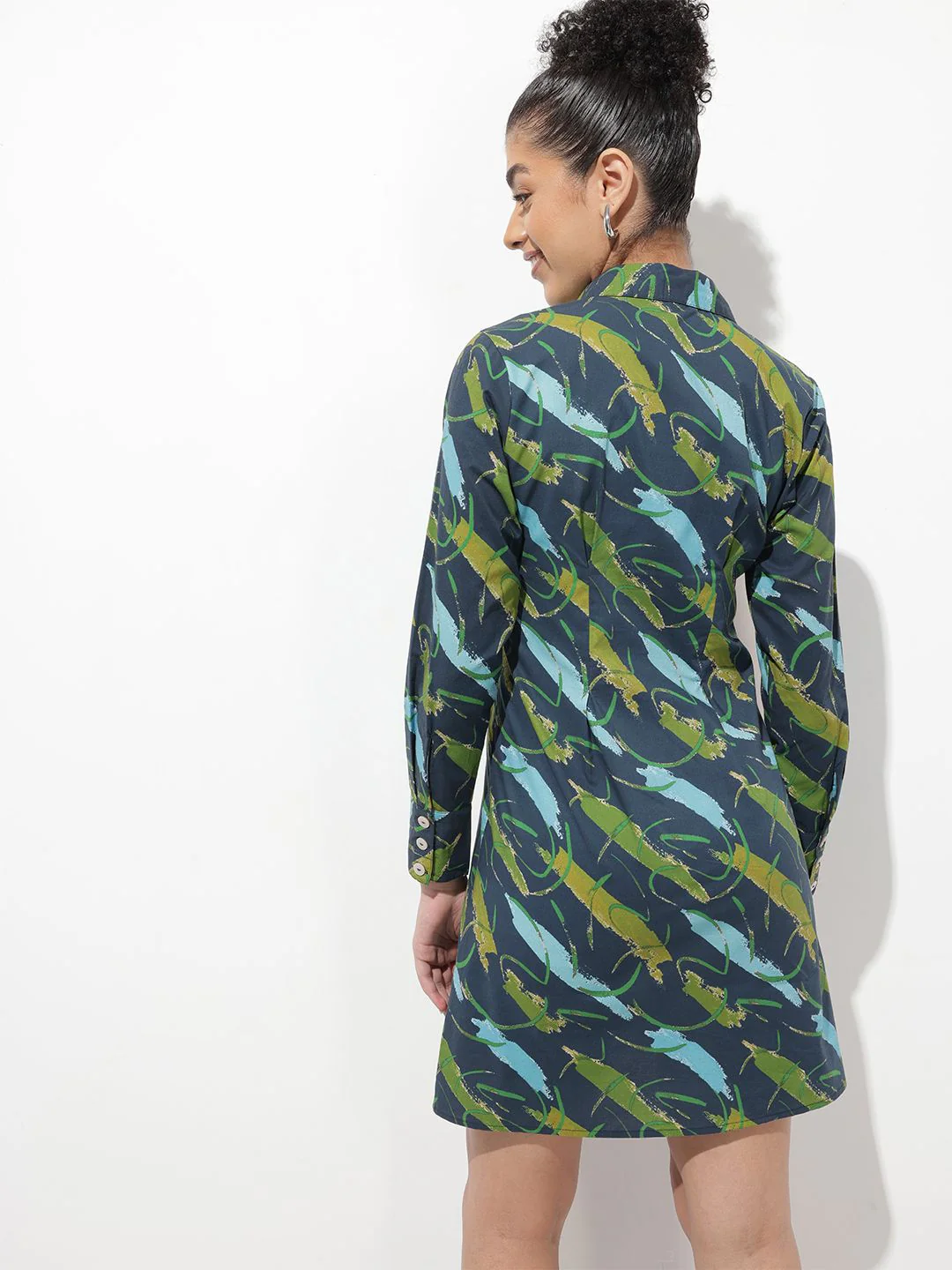 DressBerry Boxed & Bold Printed Shirt Dress - Image 5