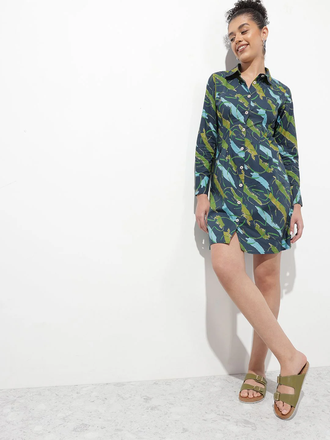 DressBerry Boxed & Bold Printed Shirt Dress - Image 7