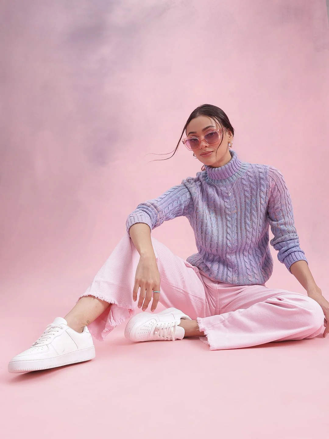 DressBerry Cable Knit Turtle Neck Pullover - Image 6