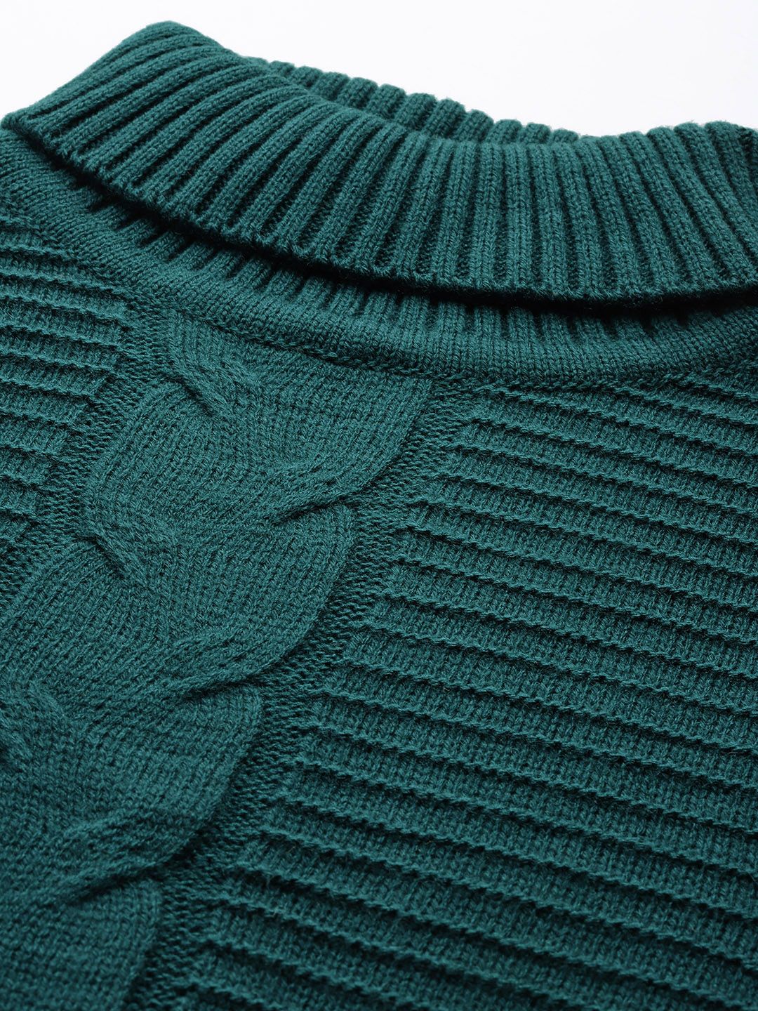 DressBerry Cable Knit Turtle Neck Pullover - Image 2