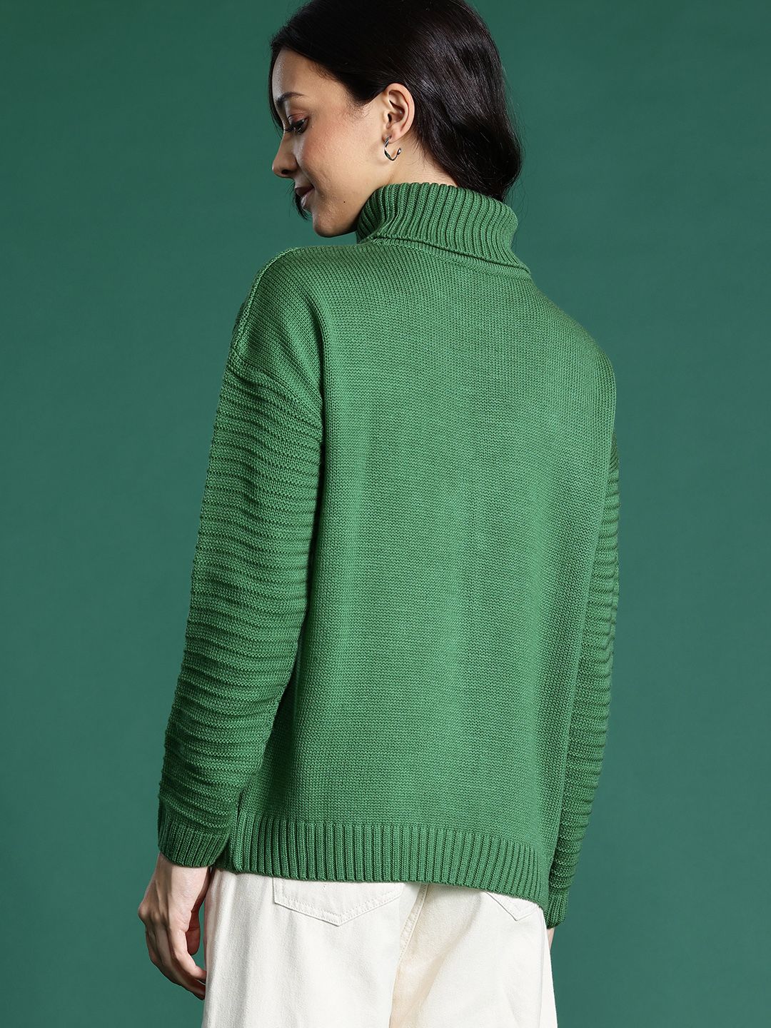 DressBerry Cable Knit Turtle Neck Pullover - Image 5
