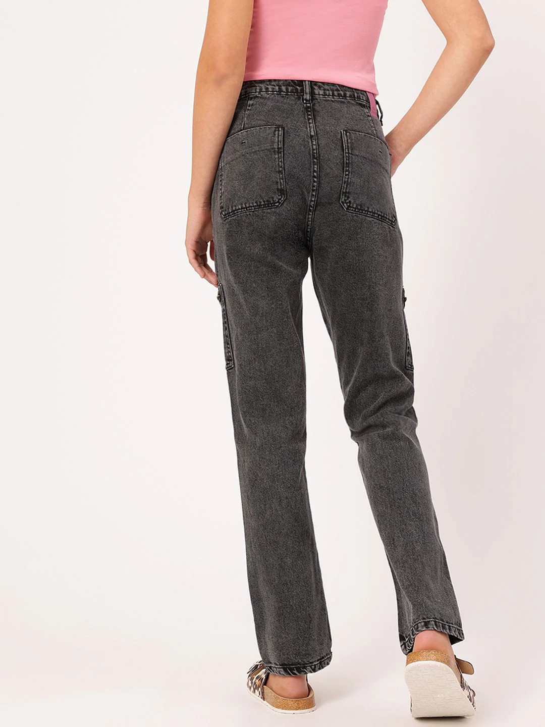 DressBerry Comfy Chic Straight Fit Pocket Detailed High-Waist Coloured Jeans - Image 4