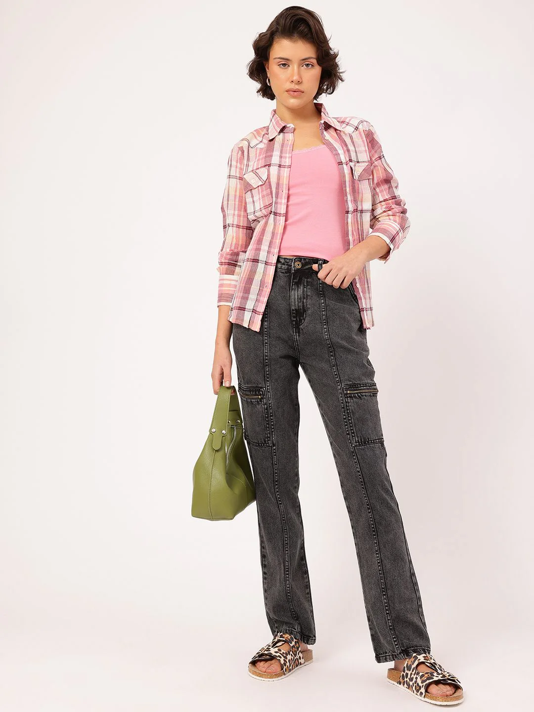 DressBerry Comfy Chic Straight Fit Pocket Detailed High-Waist Coloured Jeans - Image 6