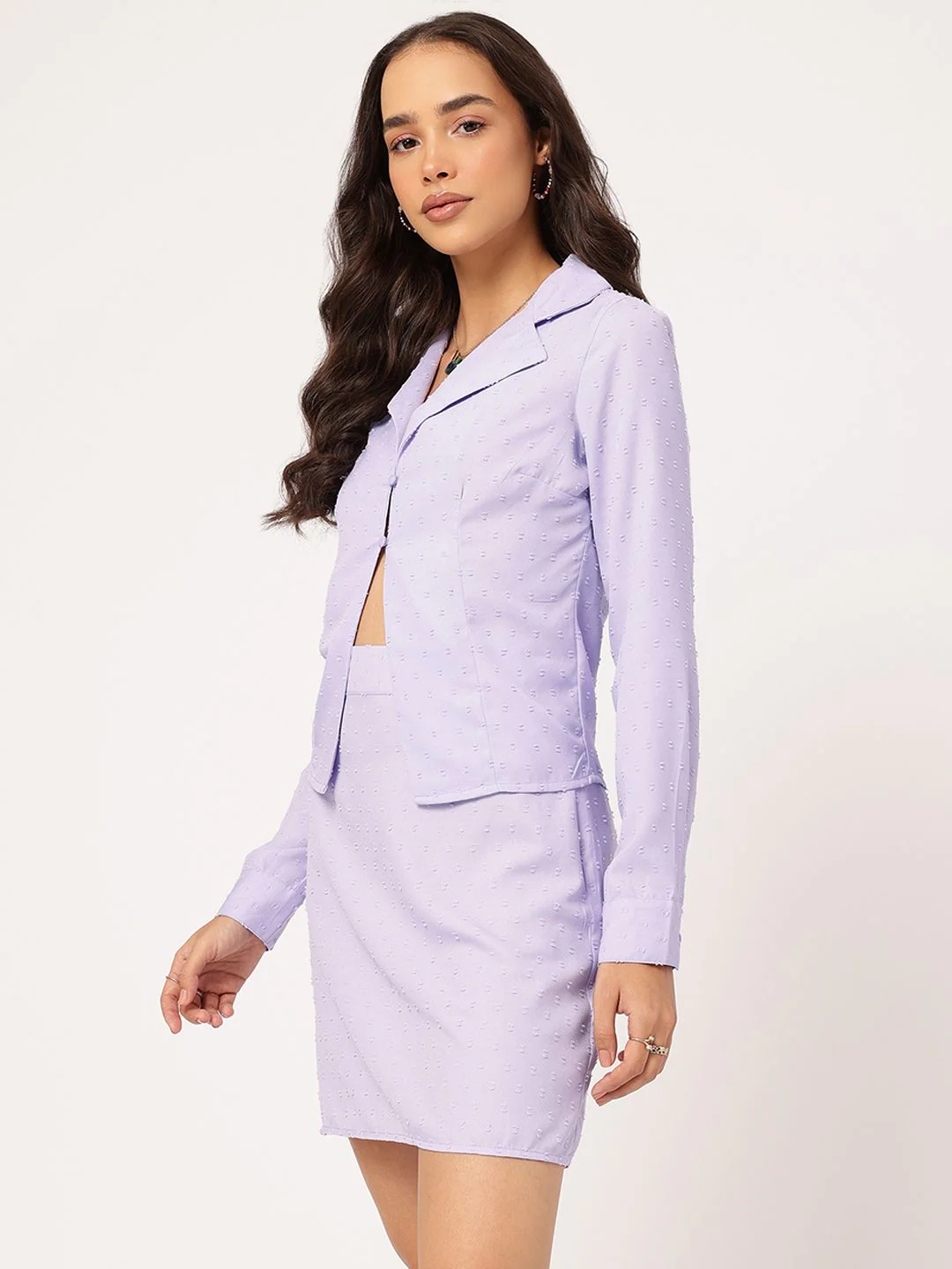 DressBerry Confident Fashionista Dobby Detail Co-Ords - Image 4
