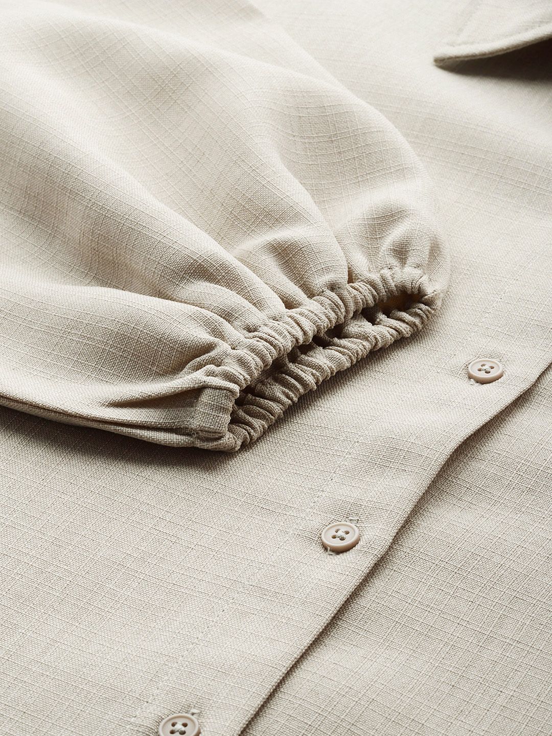DressBerry Drop Shoulder Sleeve Pure Cotton Shirt - Image 3