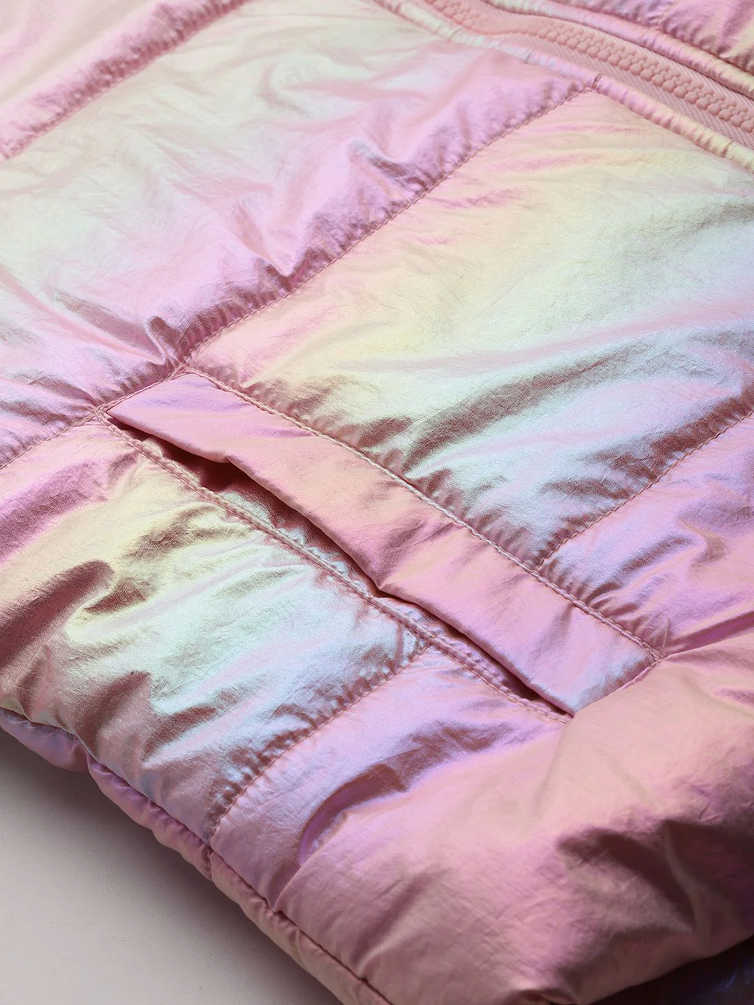 DressBerry  Dual-Toned Shimmer Puffer Jacket - Image 6