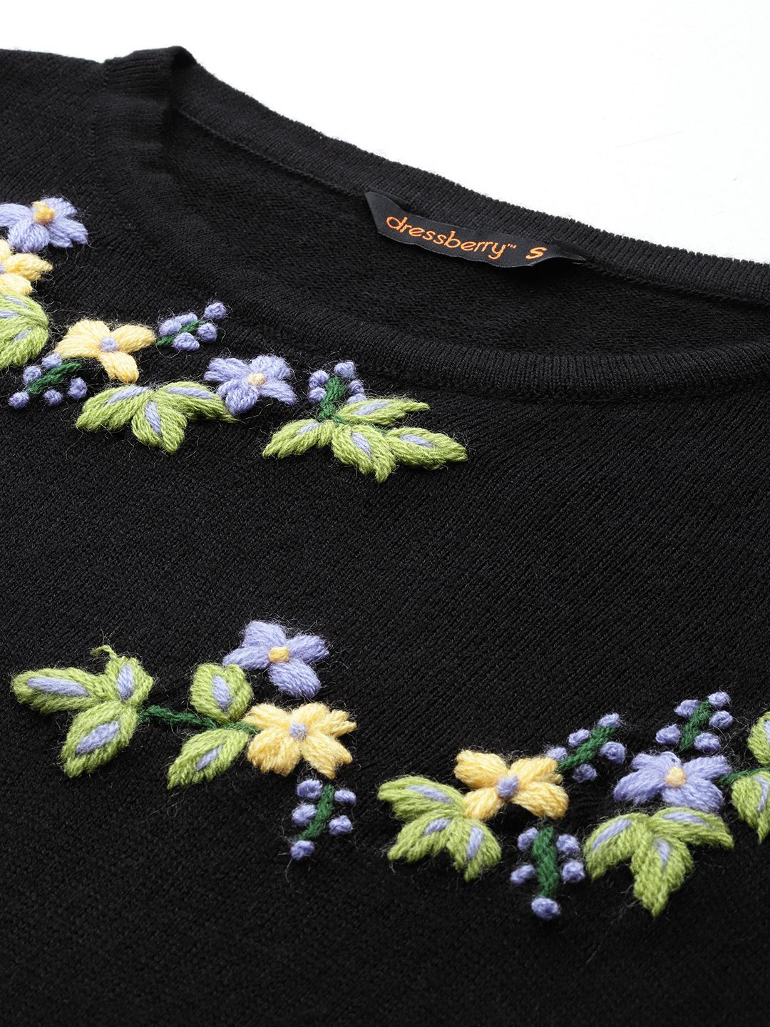 DressBerry Embroidered Floral Pullover - Image 2