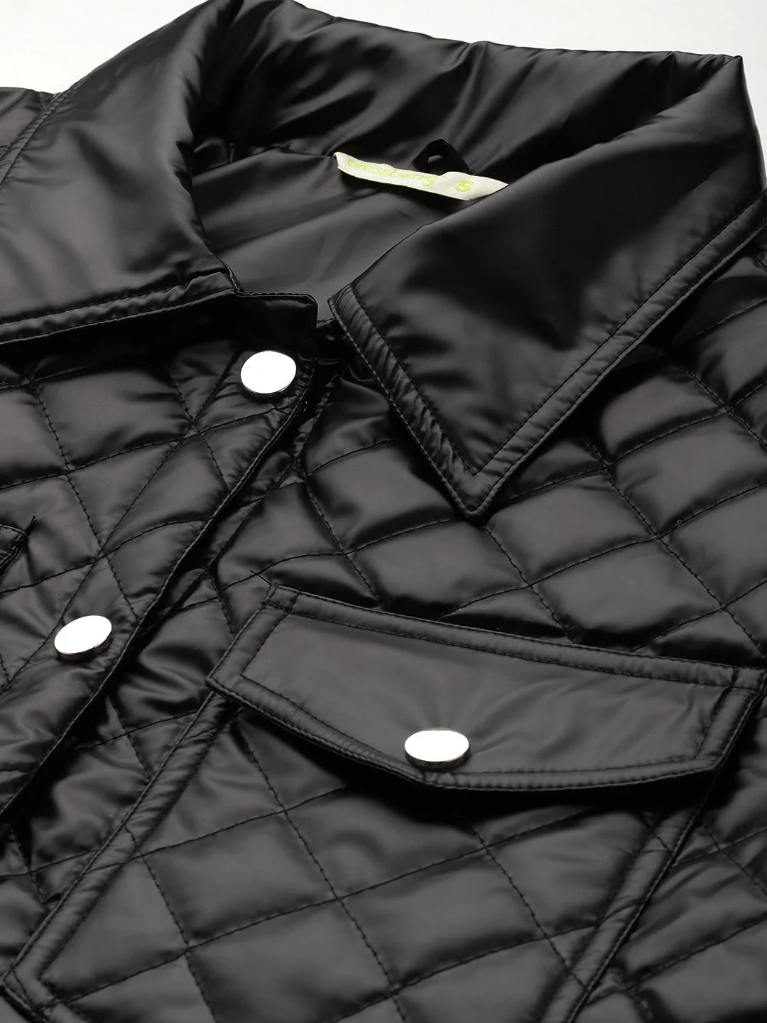 DressBerry Faux Leather Quilted Jacket - Image 2