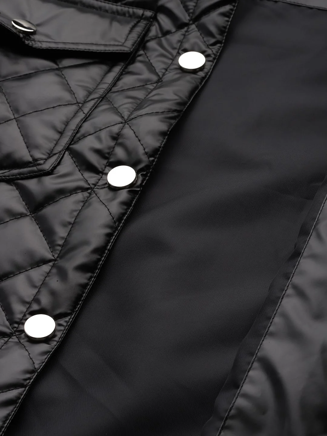 DressBerry Faux Leather Quilted Jacket - Image 7