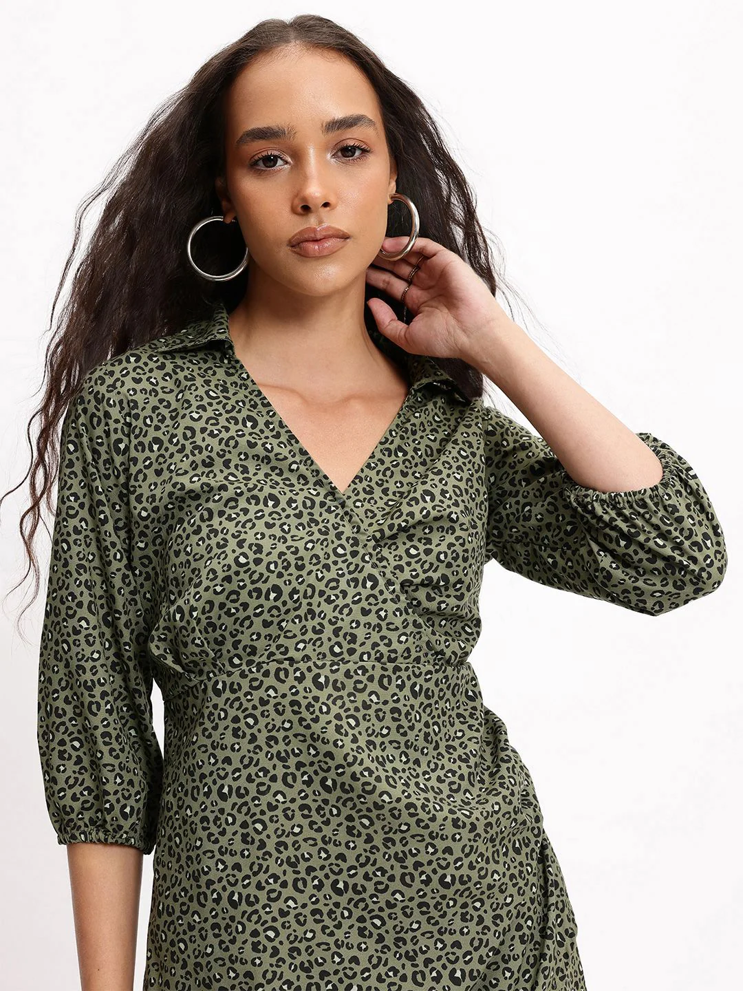 DressBerry Fierce Femme Animal Print Wrap Dress - Image 2