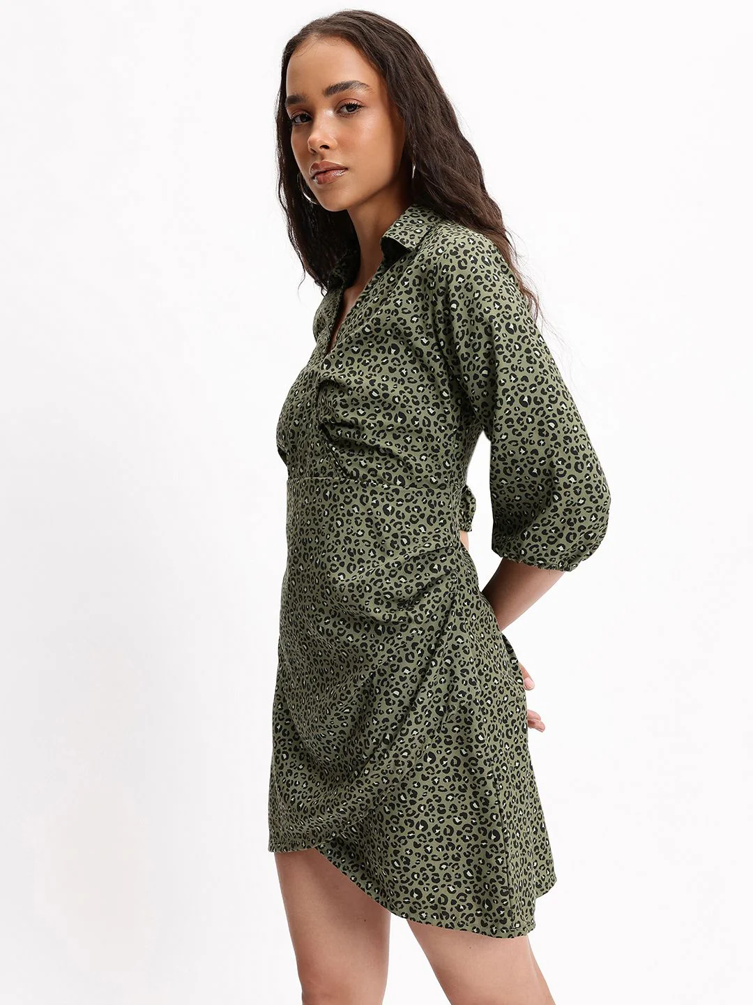 DressBerry Fierce Femme Animal Print Wrap Dress - Image 3