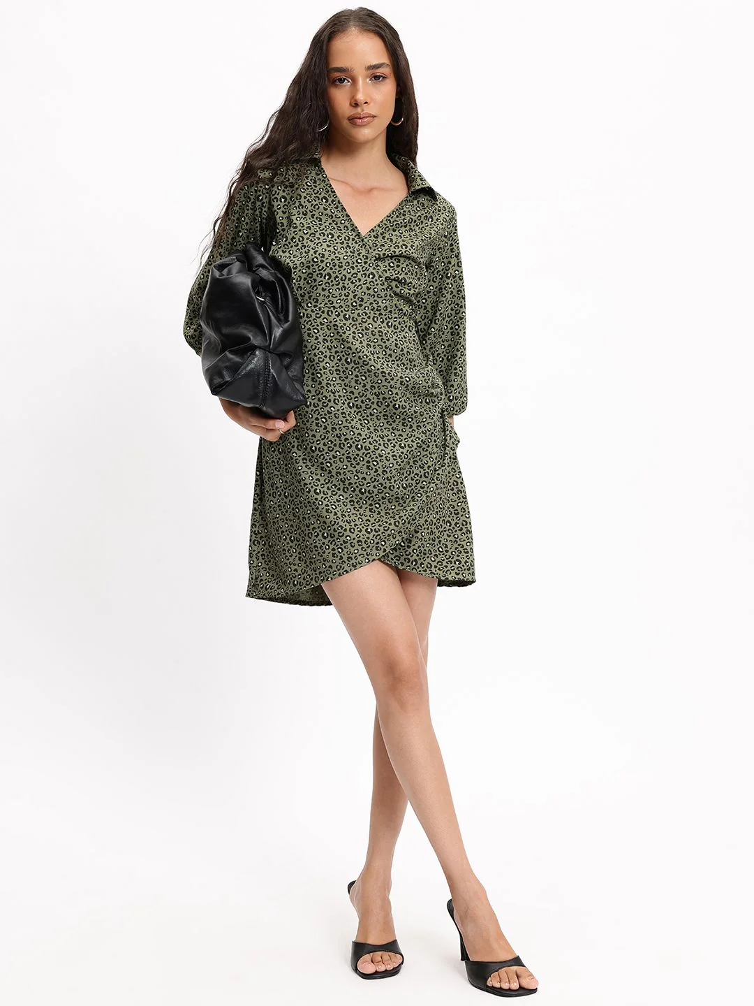 DressBerry Fierce Femme Animal Print Wrap Dress - Image 4