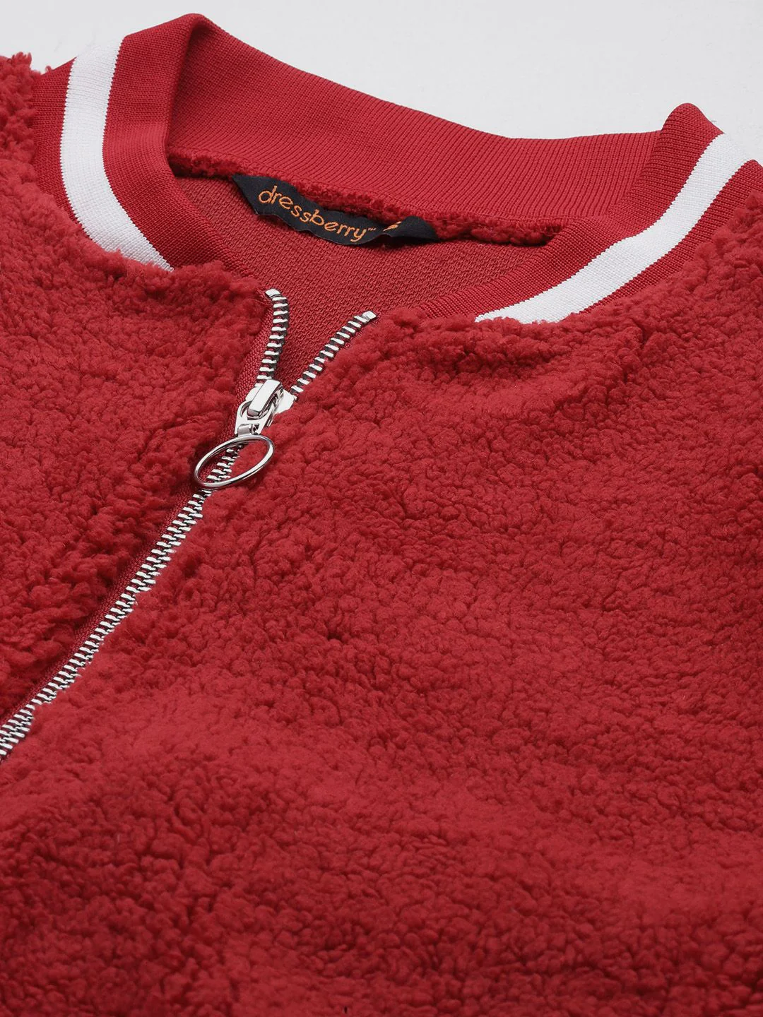 DressBerry Fleece Bomber Jacket - Image 2