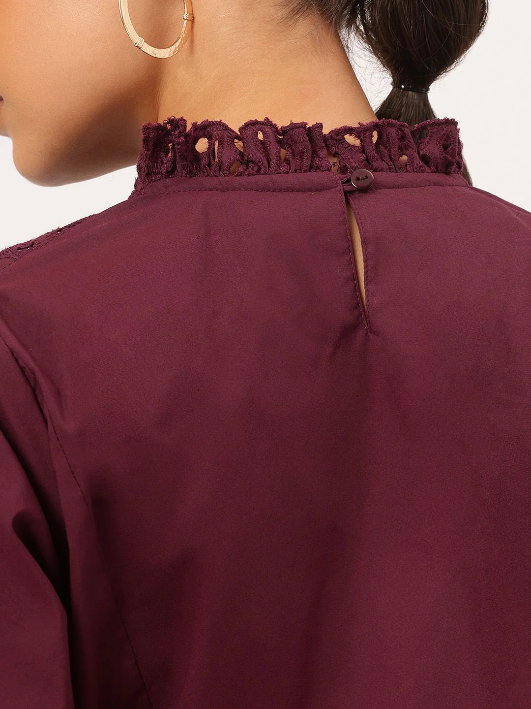 DressBerry Flirty Frills Schiffli Embroidered Top - Image 7