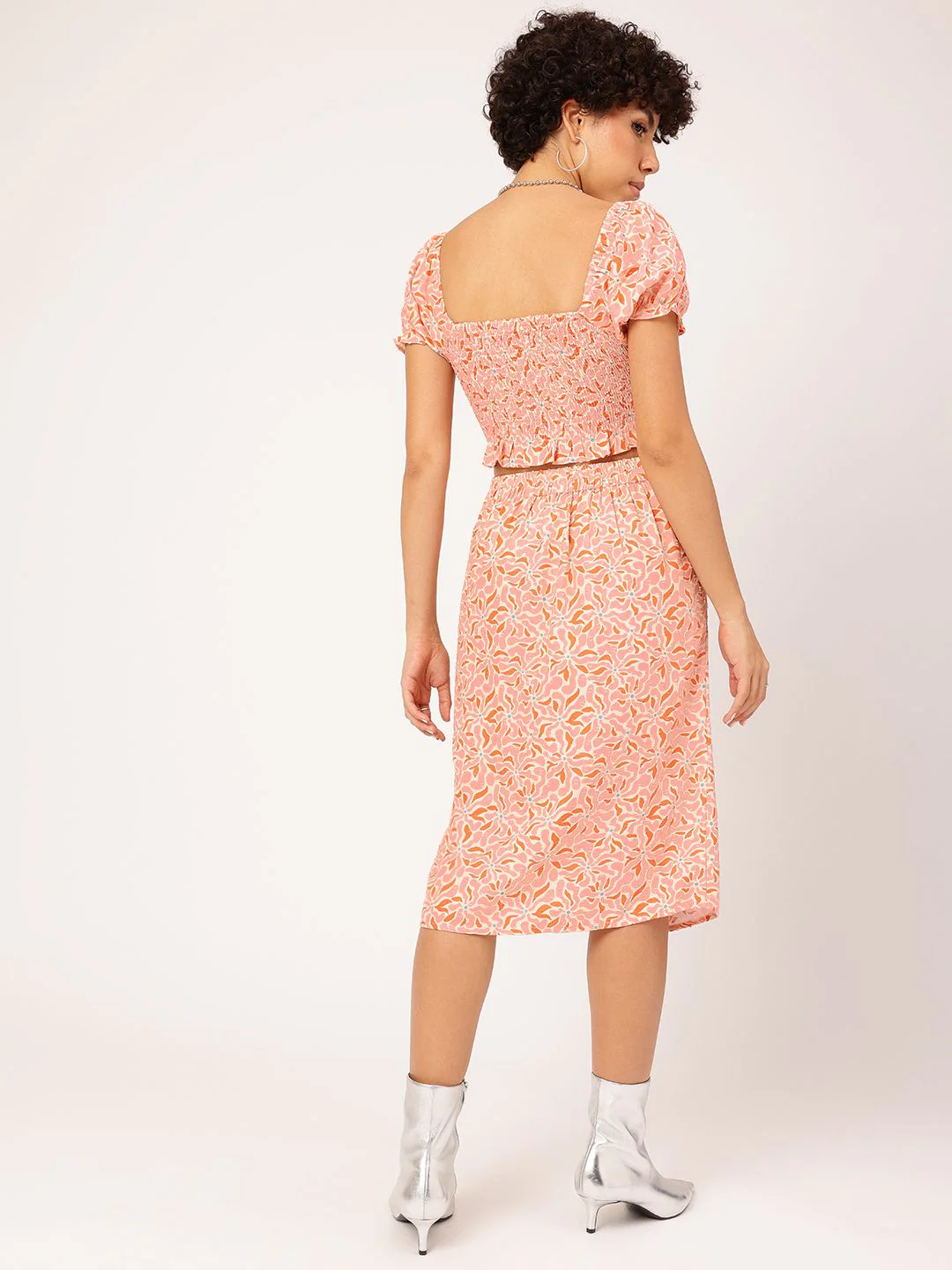 DressBerry Floral Flaunt Ruched Printed Co-Ords - Image 6