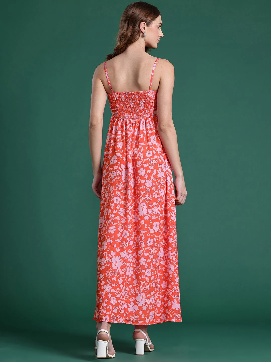 DressBerry Floral Print A-Line Maxi Dress - Image 5
