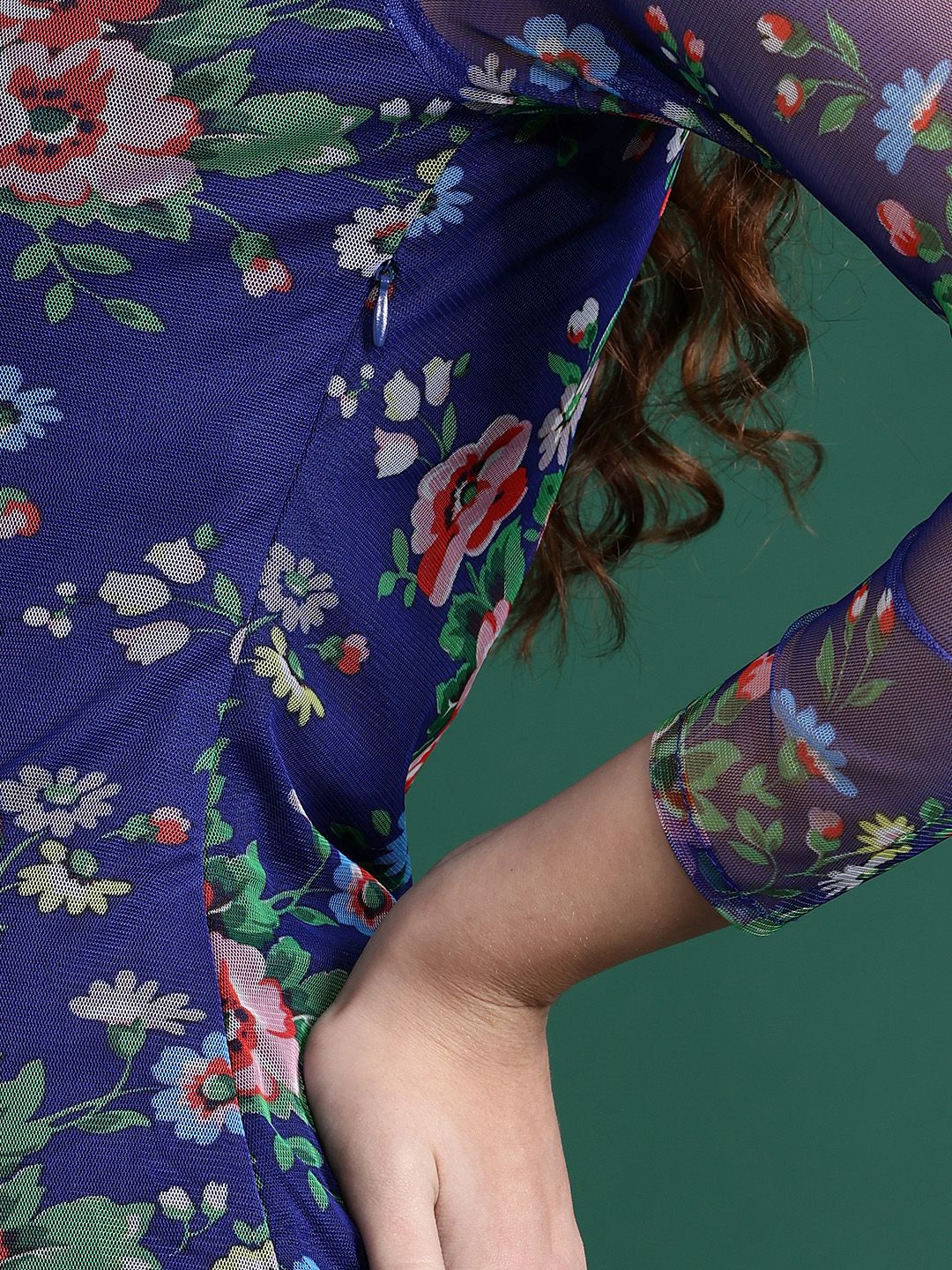 DressBerry Floral Print Slit Sheath Dress - Image 6