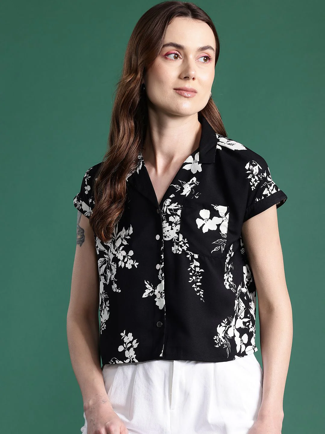 DressBerry Floral Printed Casual Shirt - Image 3