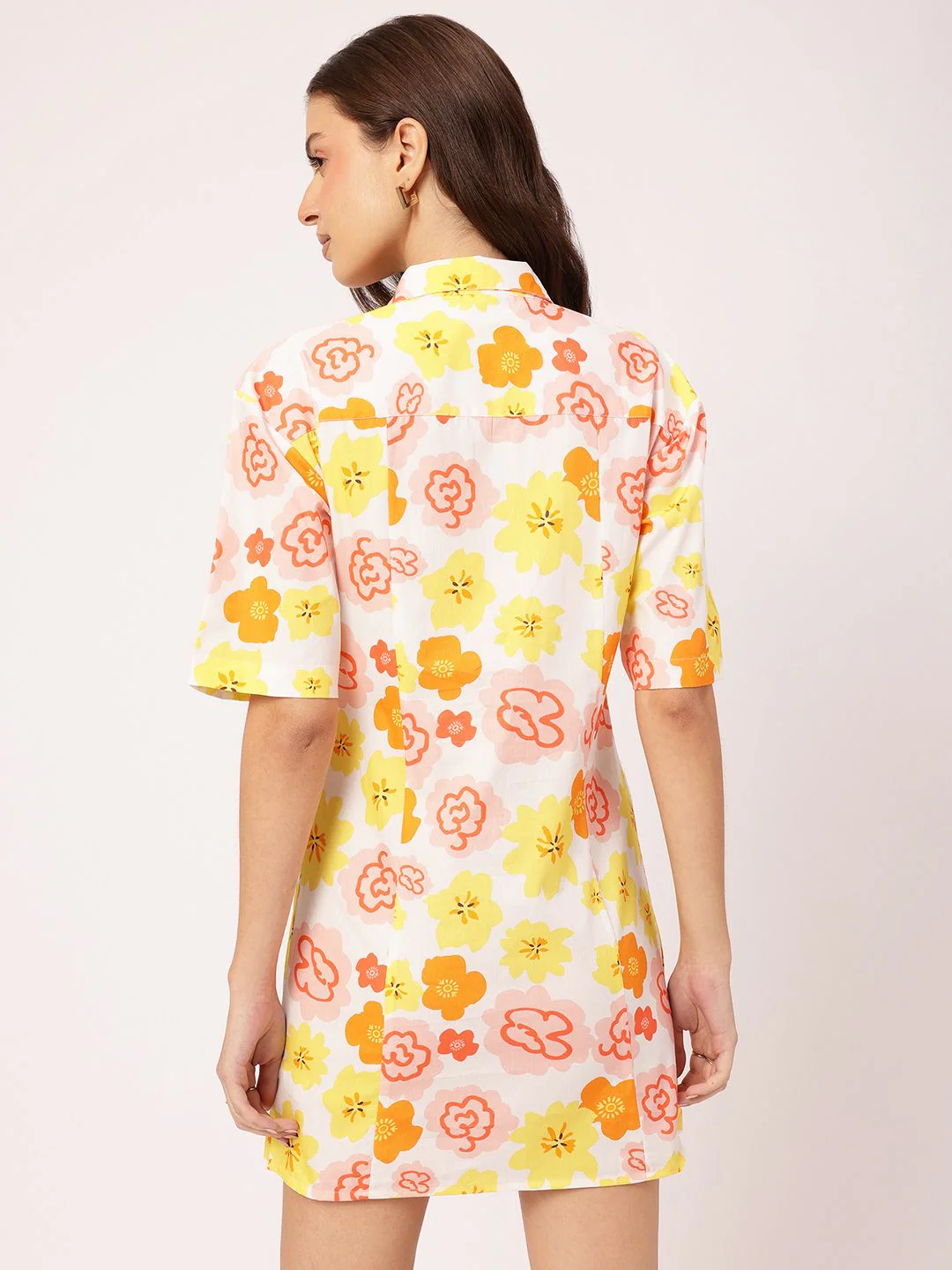 DressBerry Garden Goddess Floral Shirt Mini Dress - Image 4