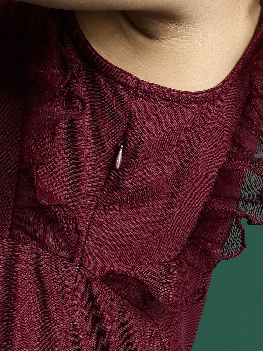 DressBerry Gathered & Pleated Detail Tiered A-Line Dress - Image 7
