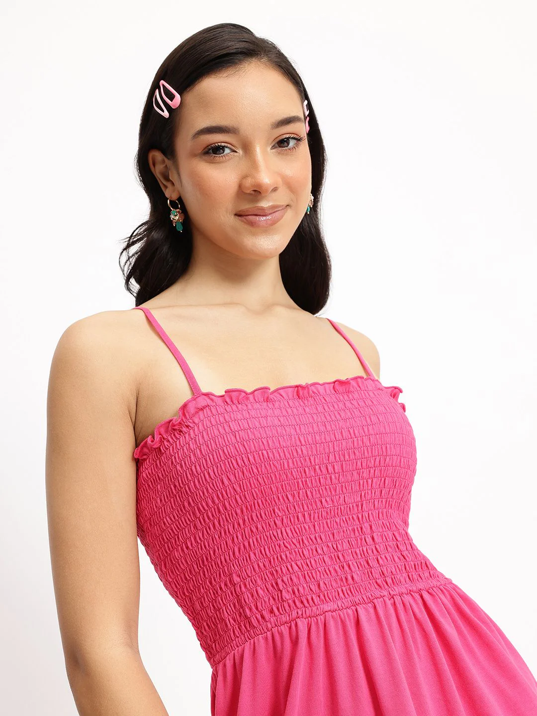 DressBerry Girly Glamorama Smocked A-Line Dress - Image 2