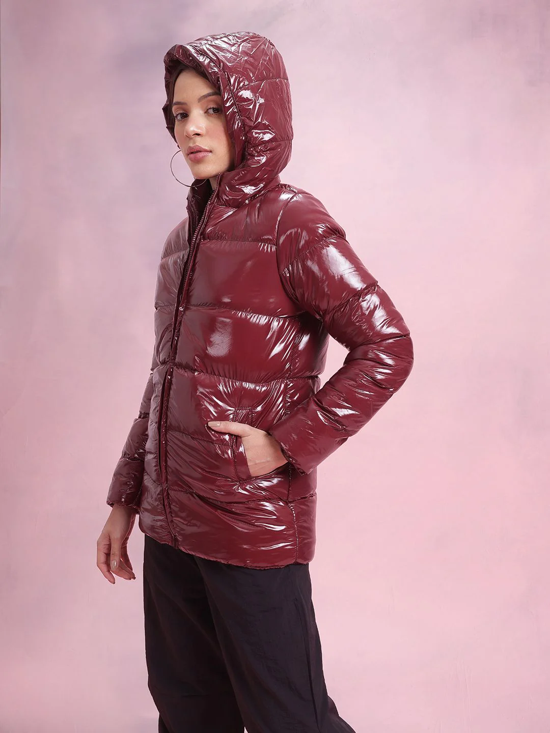 DressBerry Hooded Puffer Jacket - Image 3