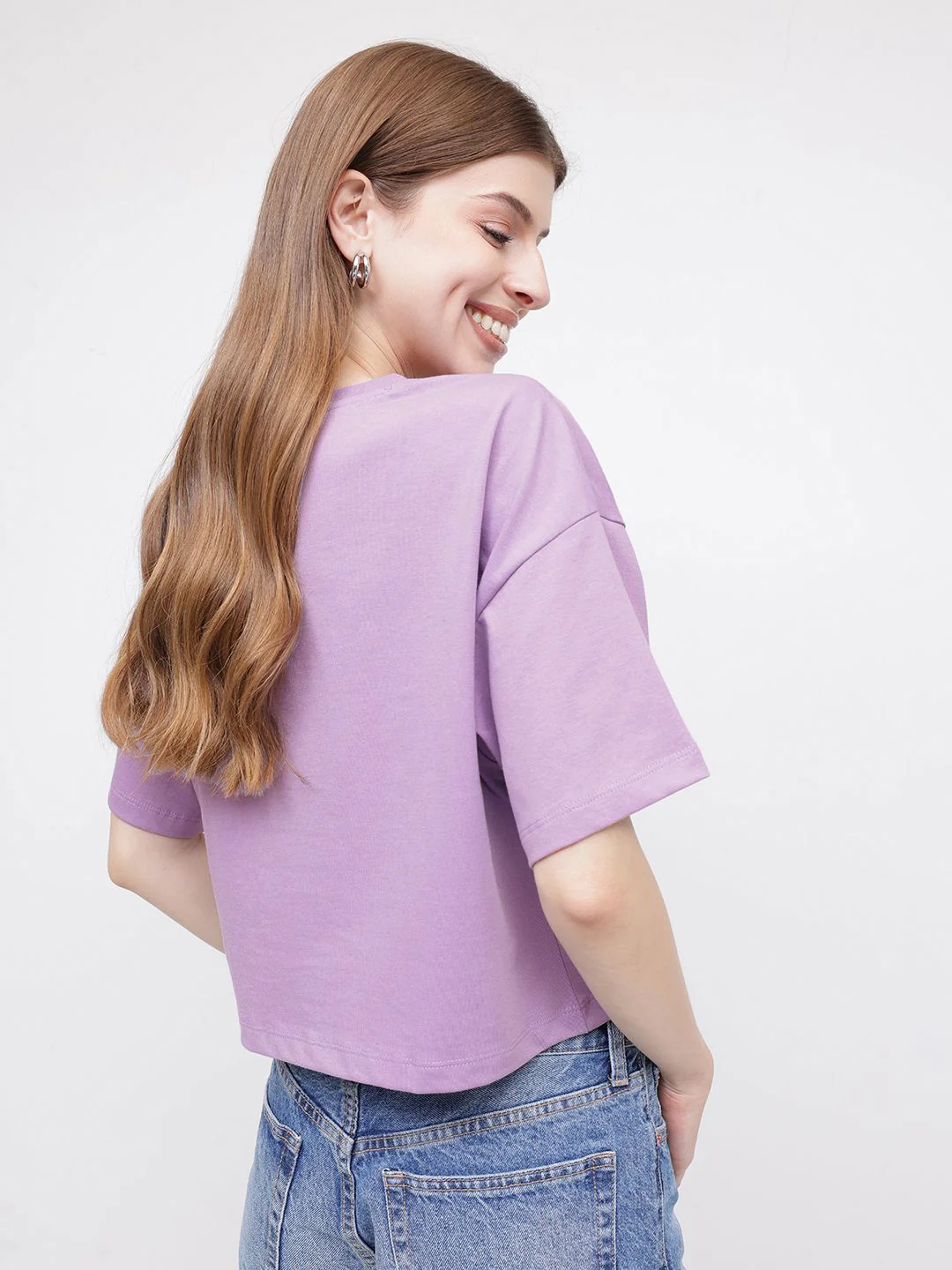 DressBerry Minimalist Message Printed Boxy T-shirt - Image 4