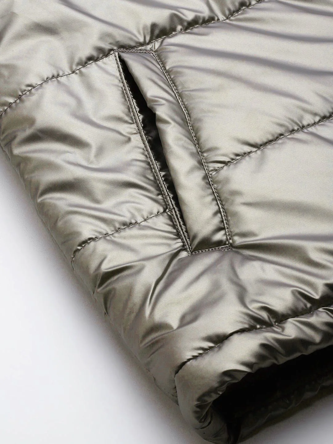 DressBerry Mock Collar Puffer Jacket with Faux Fur Detail - Image 6