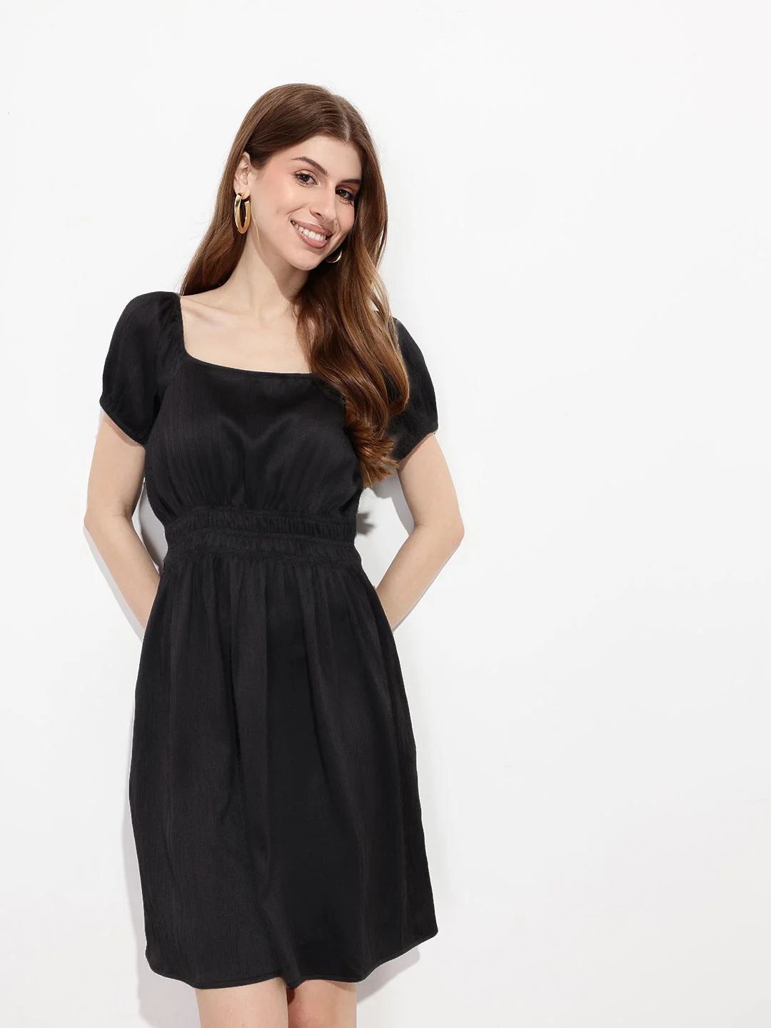 DressBerry Monochrome Muse A-Line Dress - Image 4