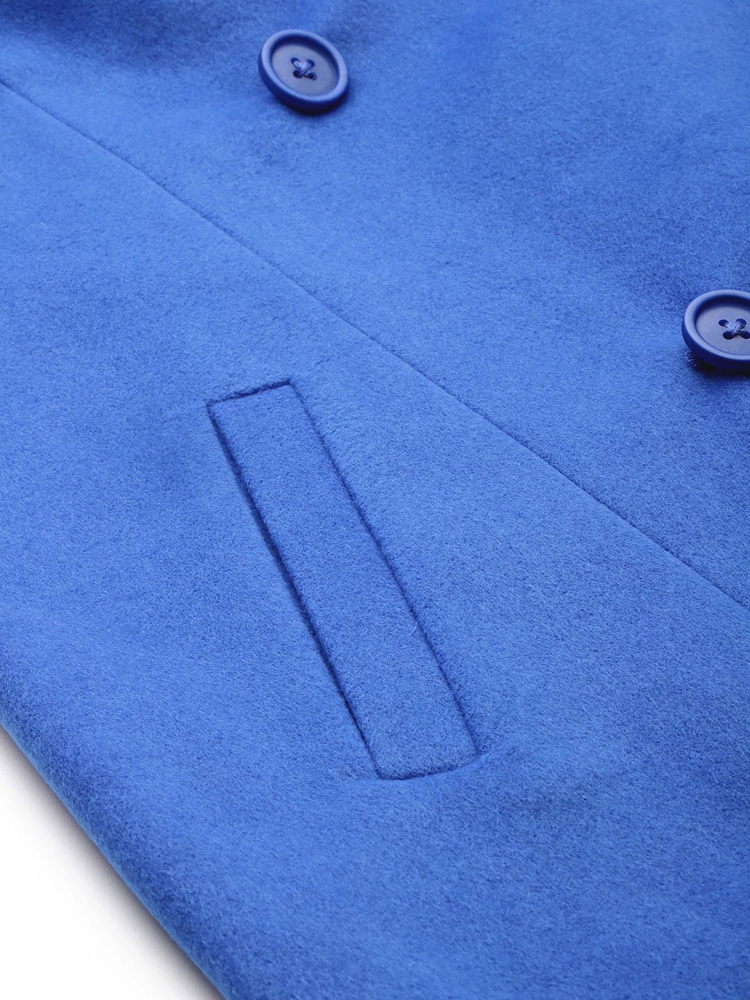 DressBerry Notched Lapel Collar Longline Overcoat - Image 6