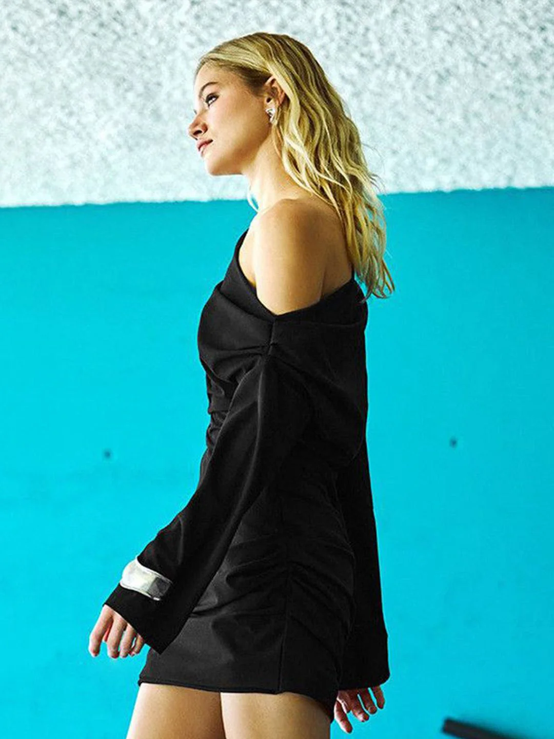 DressBerry One Shoulder Sheath Mini Dress - Image 5