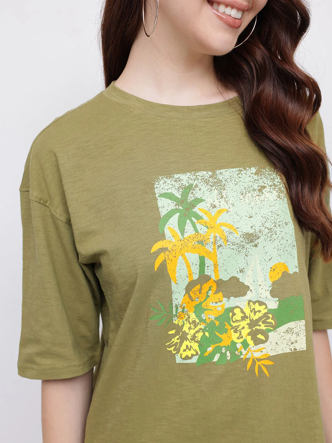 DressBerry Palm Paradise Printed T-shirt - Image 3