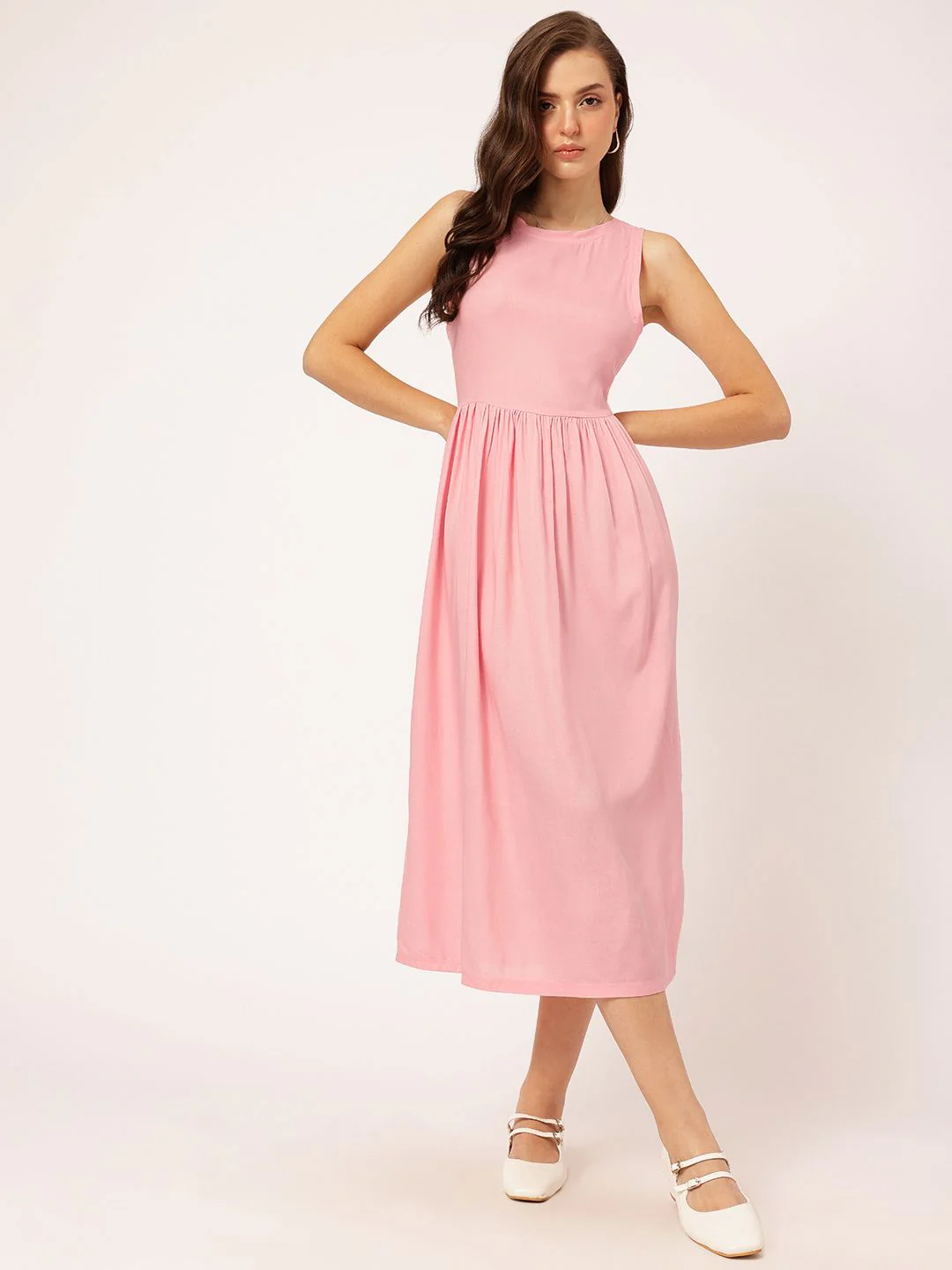 DressBerry Pastel Dreams A-Line Midi Dress - Image 2