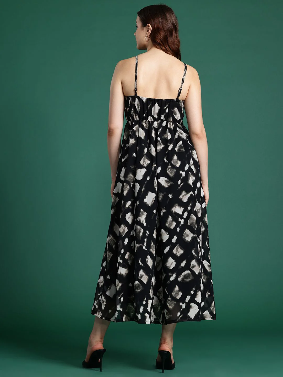 DressBerry Print Fit & Flare Midi Dress - Image 5