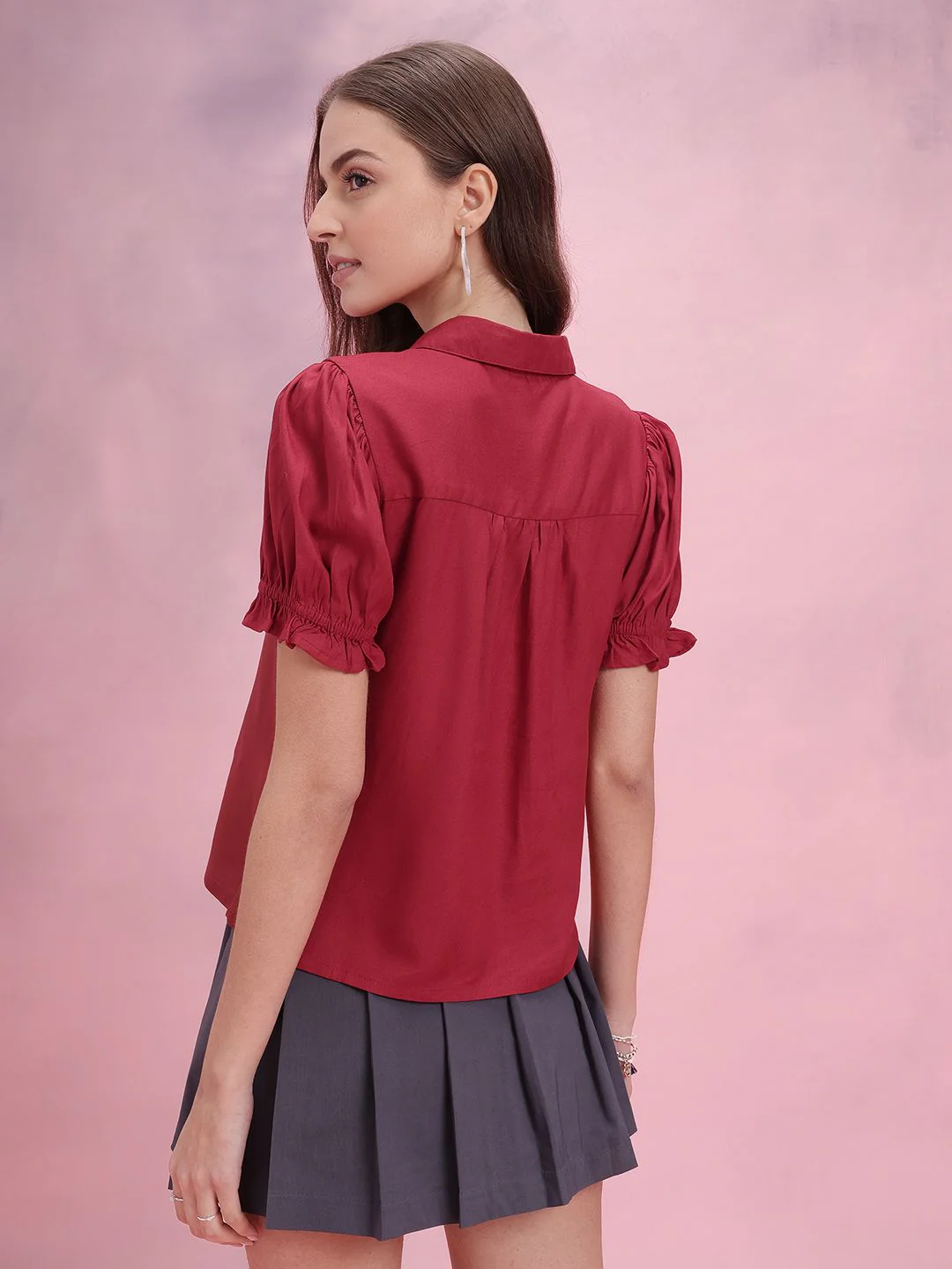 DressBerry Puff Sleeves Casual Shirt - Image 4