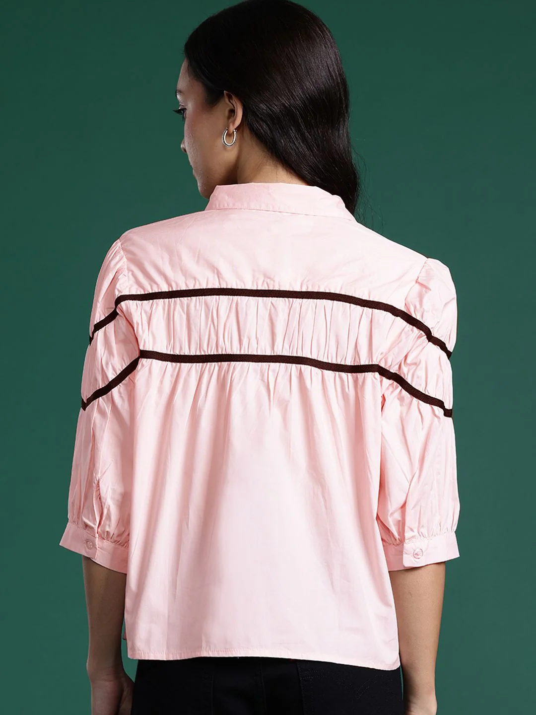 DressBerry Pure Cotton Striped Casual Shirt - Image 5