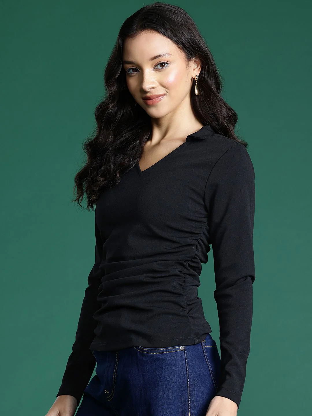DressBerry Ruched Sides Top - Image 3