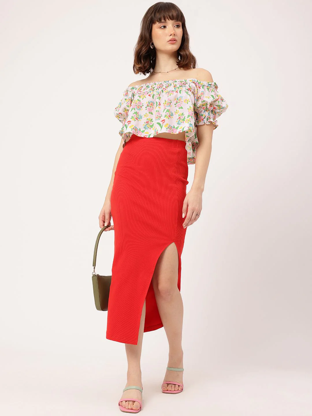 DressBerry Sassy Sweetheart Floral Print Smocked Bardot Top - Image 6