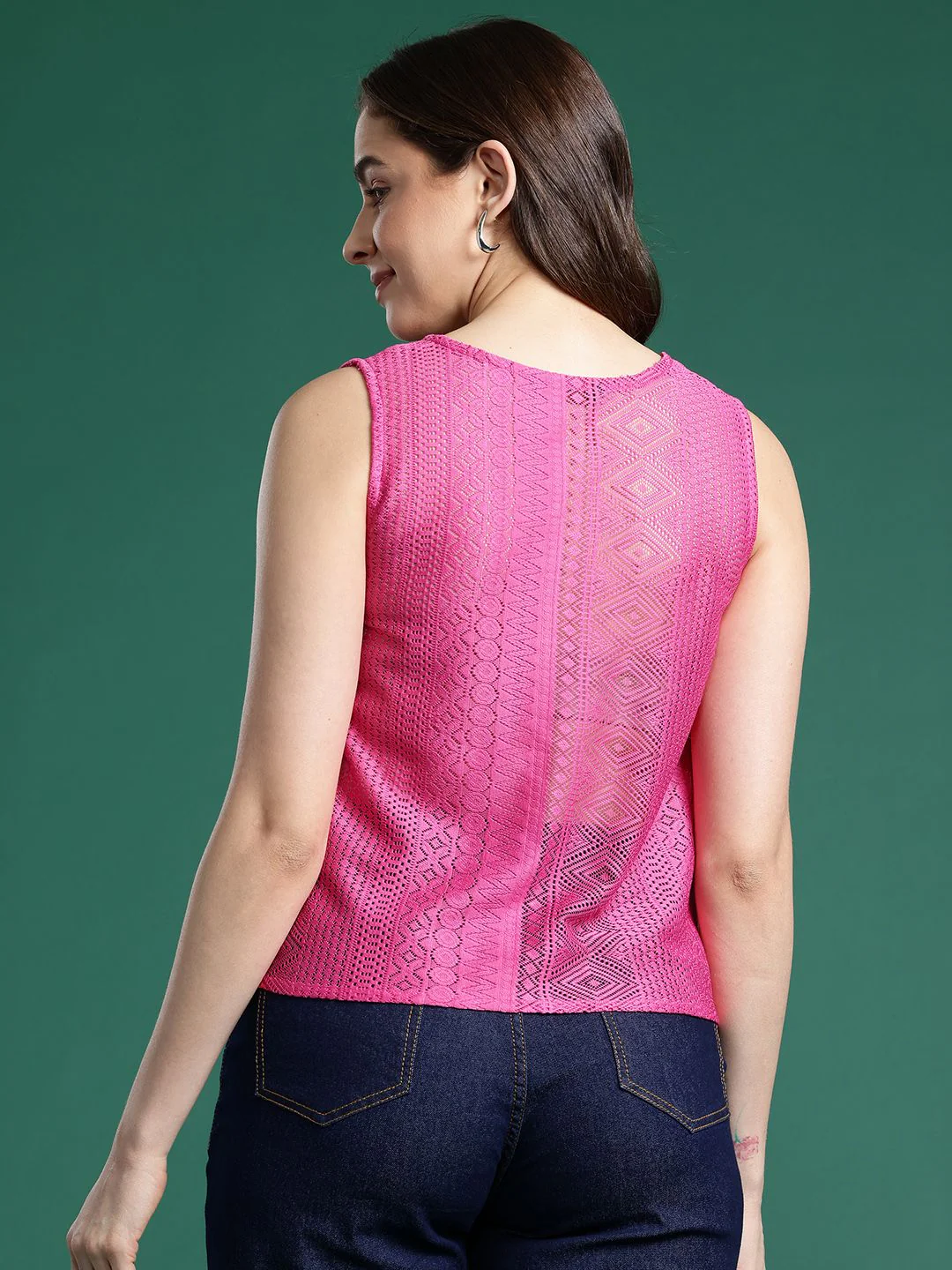 DressBerry Self-Design Semi-Sheer Top - Image 5