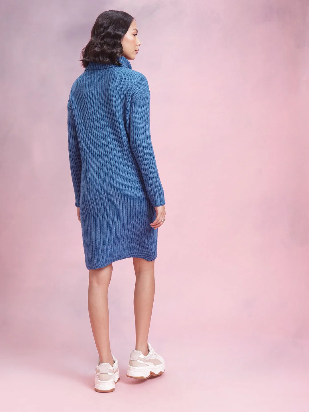 DressBerry Sheath Ribbed Acrylic Winter Dress - Image 5