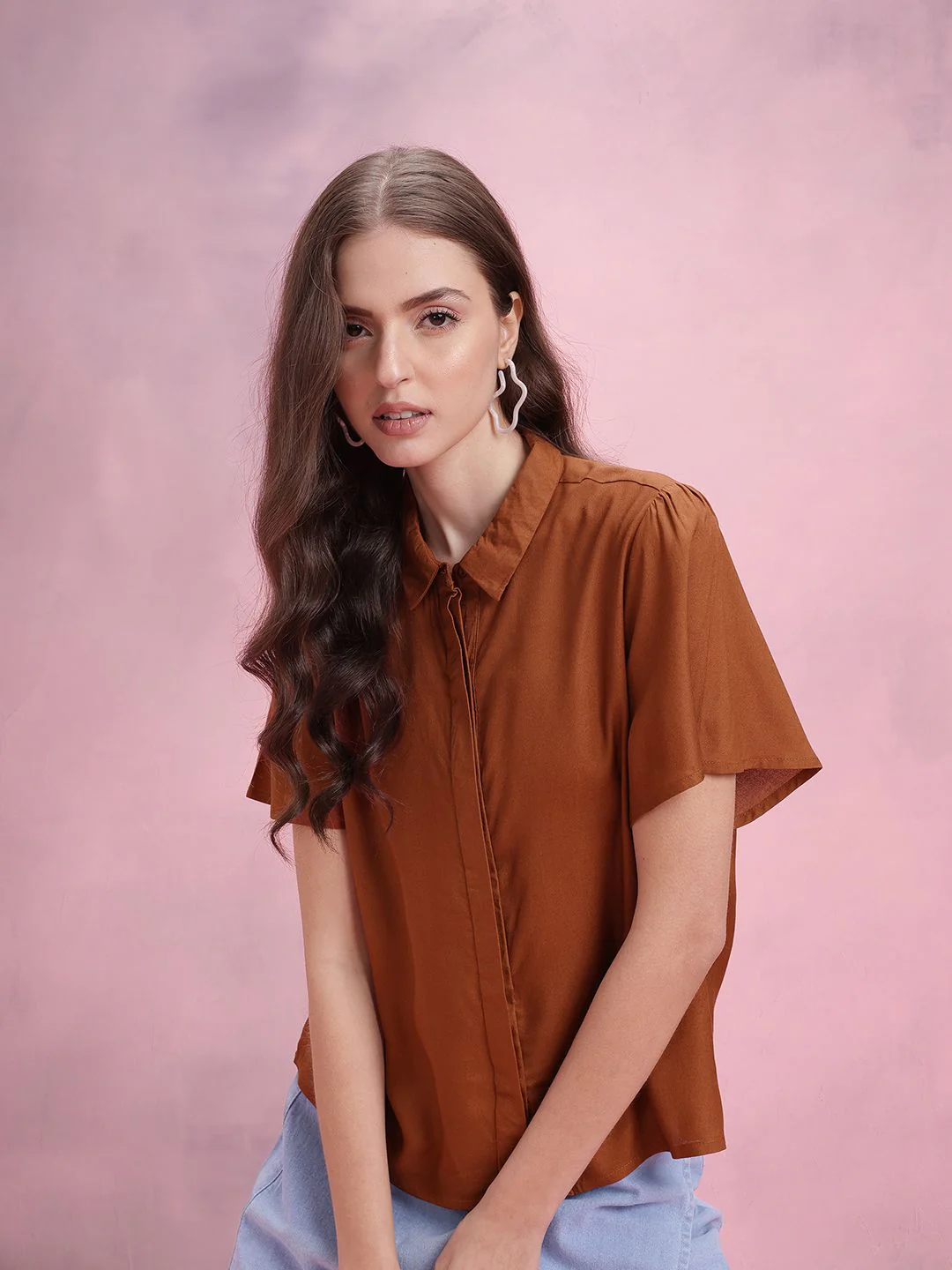 DressBerry Solid Casual Shirt - Image 3