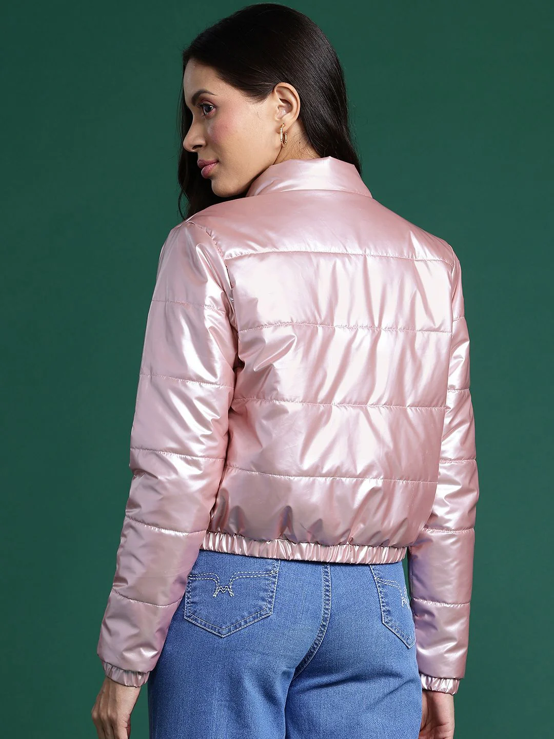 DressBerry Stand-Collar Padded Jacket - Image 4