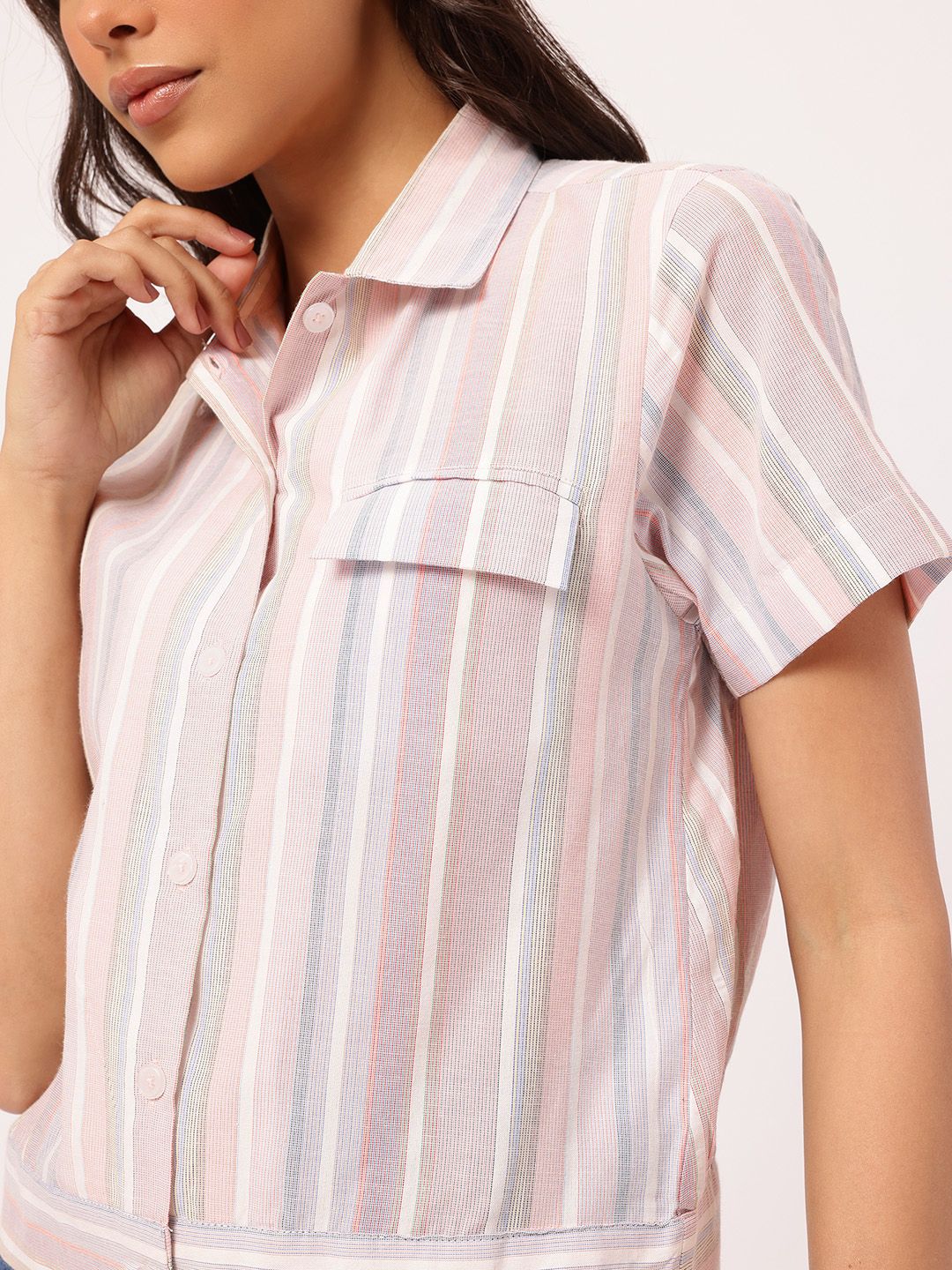 DressBerry Stripe It Up Shirt - Image 3