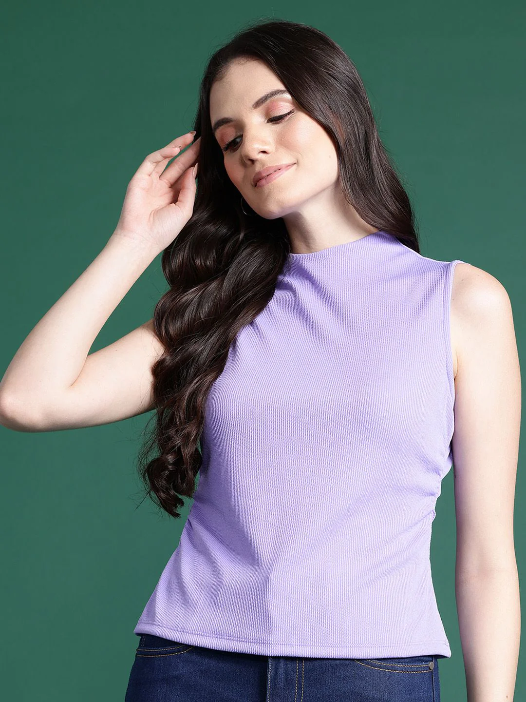 DressBerry Striped Textured Top - Image 2
