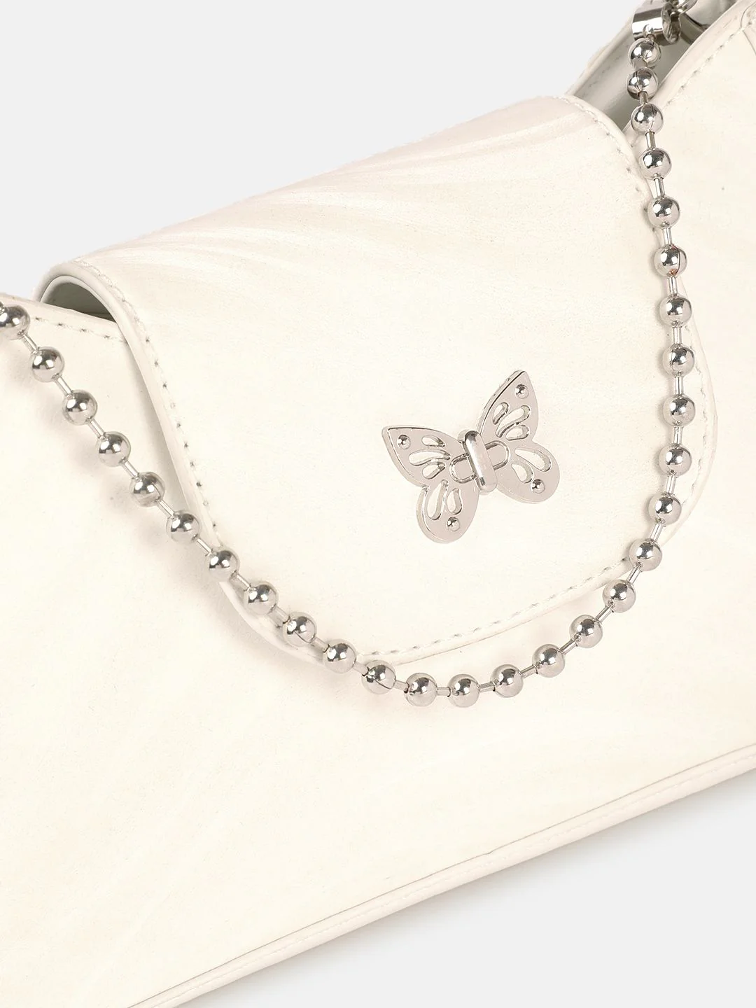 DressBerry Structured Shoulder Bag with Chain - Image 7