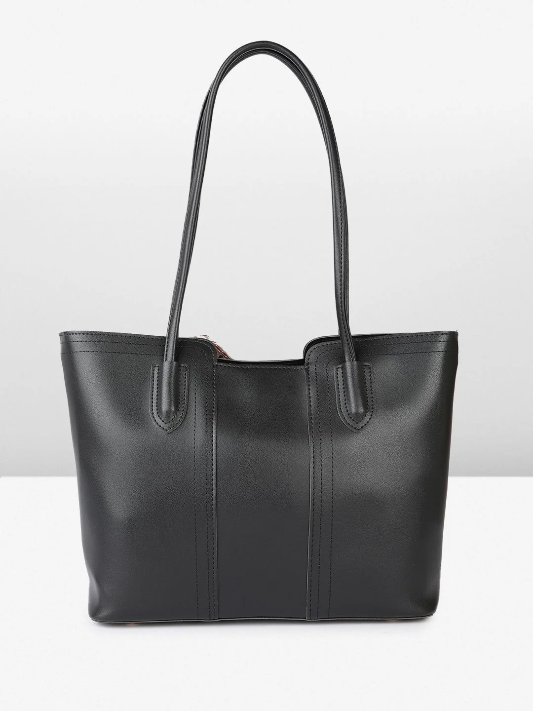 DressBerry Structured Shoulder Bag with Scarf - Image 5
