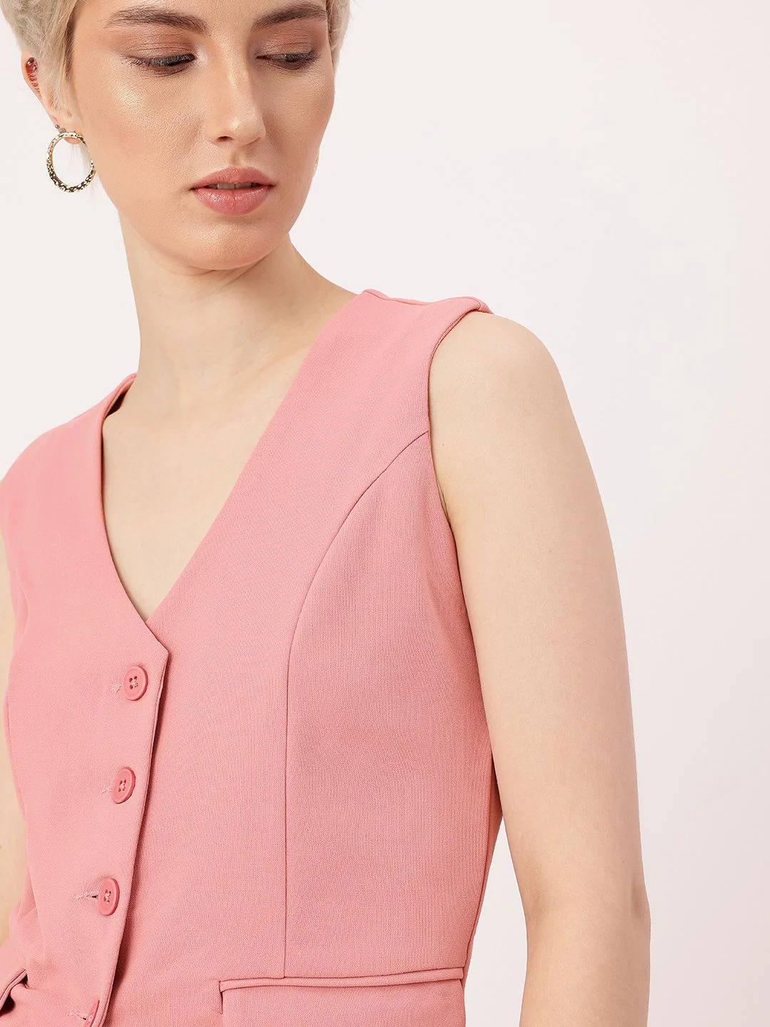 DressBerry Sweet Glamour V-Neck Top & Pleated Trousers Co-Ords - Image 4