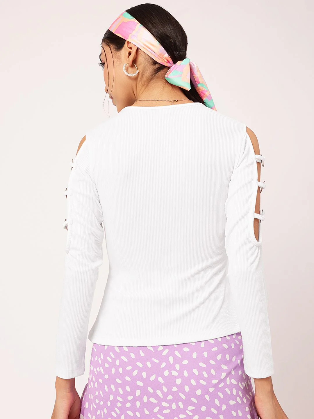 DressBerry Sweet Sixteen Cut-Out Ribbed Top - Image 5