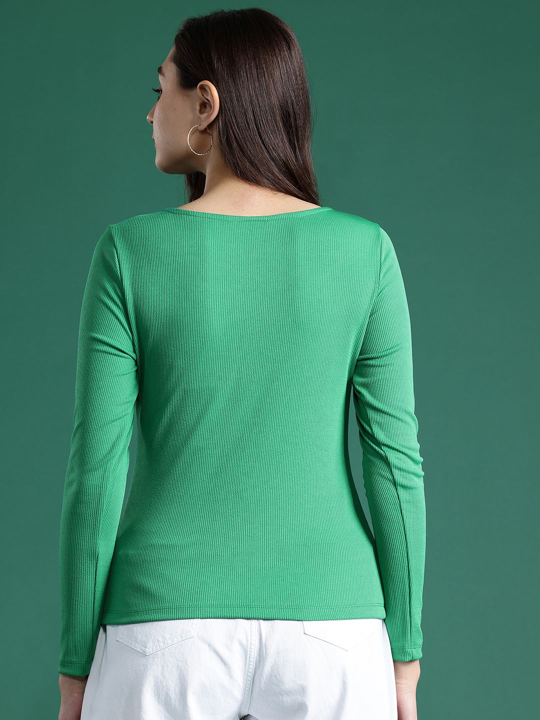 DressBerry Sweetheart Neck Ribbed Top - Image 5